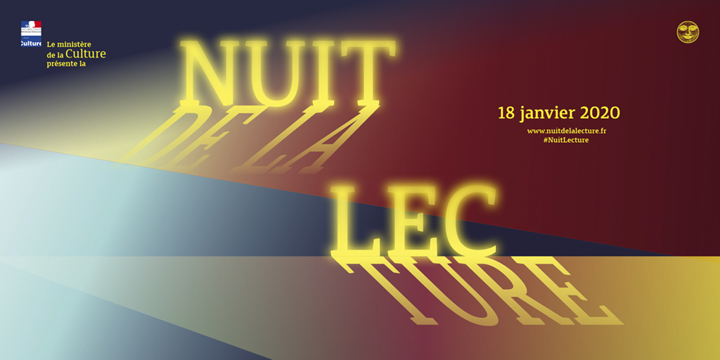 Bandeau de présentation de la Nuit de la Lecture 2020 #NuitLecture